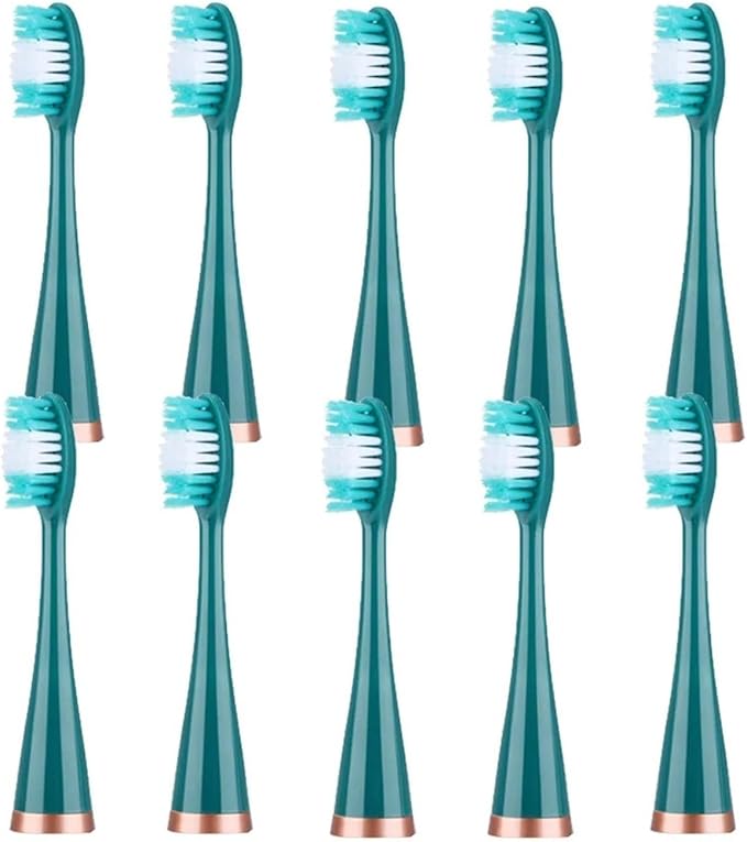 20pcs/Set Toothbrush Heads Replacement BrushCompatible for Teeth(Green)
