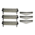 Foil and Cutter Set Compatible with Remington MicroScreen 3 TCT MS3-2000 MS3-2700 MS3-3000 MS3-3500 MS3-3700 MS3-4000