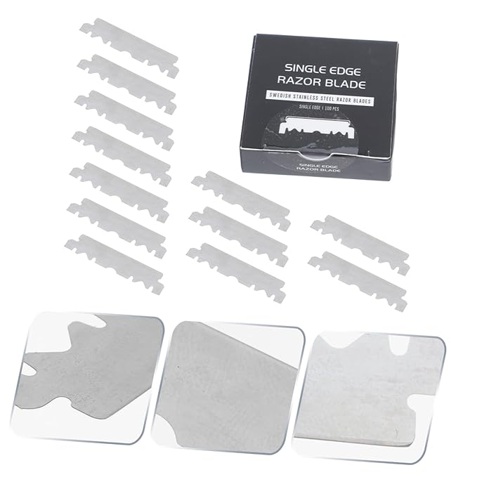 GALPADA 400pcs Single Face Old Folding Barbershop Cutter for Household Shaving and Grooming Needs