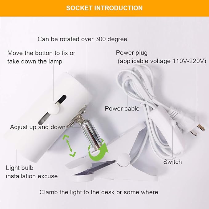 Red Light Therapy Lamp-54W 18 LED Infrared Light Therapy Device with Adjustable Lamp Holder 660nm Red and 850nm Near Infrared for Face Body