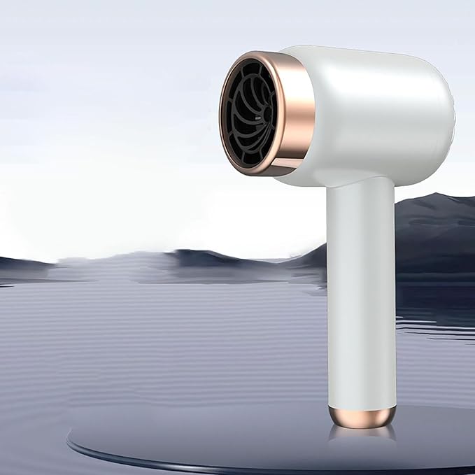Cordless Hair Dryer for Women with Battery Rechargeable Blow Dryer Rechargeable Hair Dryer with USB Charging Hot Cold Wind Wireless Hair Dryers with Battery for Travel Camping Use (White# A)
