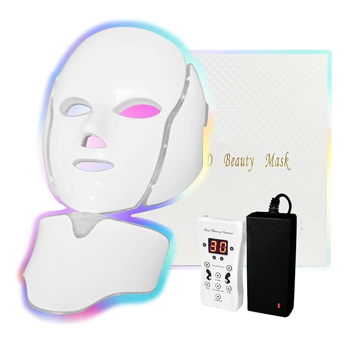 LED Facial Mask Therapy Red Light Therapy Mask FSA 7 Colors Facial Skin Care Beauty Spa Skin Care