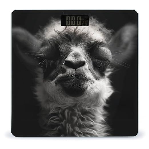 A Little Camel Scale for Body Weight Anti-Slip Tempered Glass Digital Bathroom Scales Clear LCD Display Weighing Scale Safe Rounded Corners Smart Scales