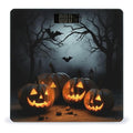 Halloween with Pumpkins Scale for Body Weight High Precision Digital Weight Scales with LCD Display Anti-Slip Sturdy Slim Tempered Glass Bathroom Scale for Home Use