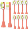 Compatible for 4Pack Replacement Toothbrush Heads Compatible with Ph One Soni Care Electric Head HY1100 HY1200 BH1022(8pcs Miami Coral)