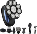 Head Shaver for Men 6 in 1 Electric Shavers for Bald Men Razor Upgraded 9D Floating Cutter Grooming Head Shaver Wet and Dry Cordless Trimmer