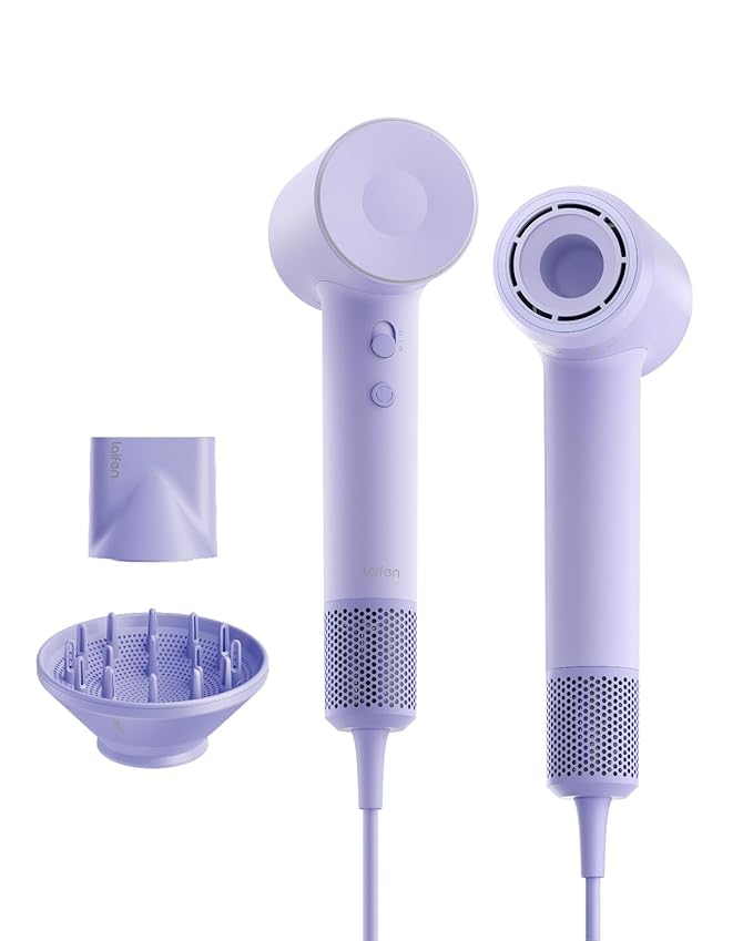 Laifen Hair Dryer SE 2 200 Million Negative Ionic Blow Dryer with Child Mode and 108000 RPM Brushless Motor 1400W Powerful Fast Drying High-Speed Low Noise Hairdryer with Magnetic Attachments