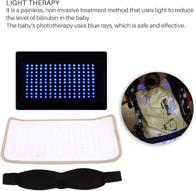 Newborn Jaundice Therapy Blanket Professional Blue Light Lamps Jaundice Relief Tool Light Therapy Pad for Body