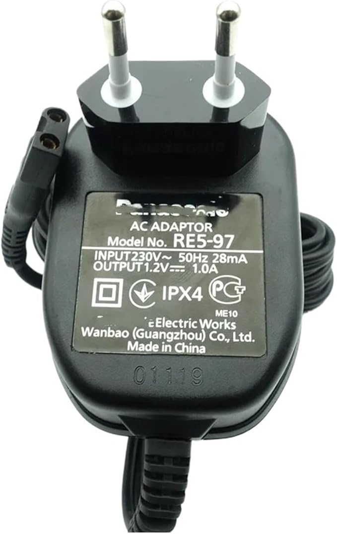Hair Clipper Charger Power Cord .Compatible for Panasonic ER503 ER506 ER5204 ER5208 ER5209 ER5210 ER806 ER807 ER217. Electric Shaver Parts