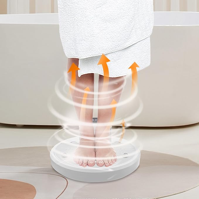 Full Body Dryer After Shower 1400W Body Heater Blow Dryer w/Pre-Warm &amp Slip-Resistant Feet 4 Speeds Intelligent Touch Low Noise Body Care Dryer for Home Bathroom Hotel