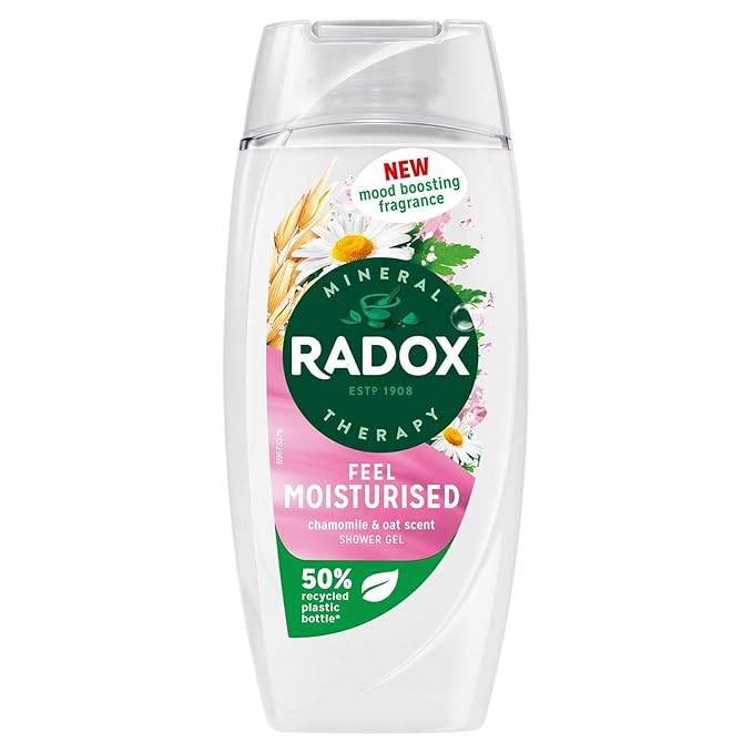 Radox Mineral Therapy Feel Moisturised Shower Gel with Chamomile &amp Oat Scent- 225ml (Pack of 3)