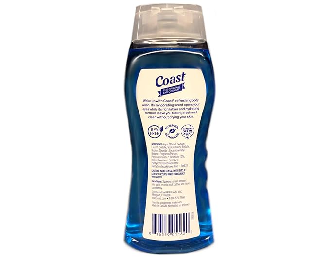 Coast 2 in 1 Hair &amp Body Wash Classic Scent 18 Oz. - (Pack of 6)