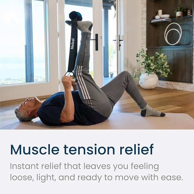 Nobol - MyoSphere Vibration Massage Ball for Deep Tissue Stimulation Muscle Tension Relief and Stress Reduction | Your Portable Deep Tissue Therapist | Space Black | 1.5lb