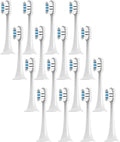 Compatible for XIAOMI MIJIA T300 Replacement Toothbrush Sonic Electric Vacuum Brush Heads 4/8/12/16PCS(T300White Blue-16pcs)