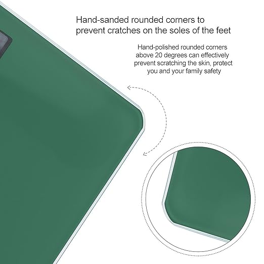 Women's Digital Bathroom Weighing Scale Automatic Switch Energy Saving Scale Smart Scale for Body Weight Green