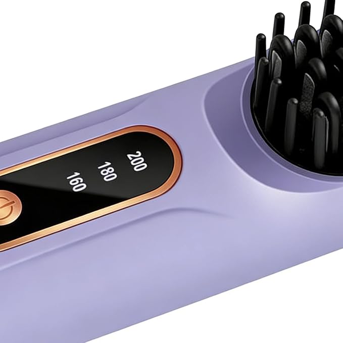 Hair Straighteners for Women3-Temp Rechargeable LCD Display - Cordless Hair Straightener Hot Brushfor Women Girls Long Short Styling Home Travel Party Daily Dating Wedding