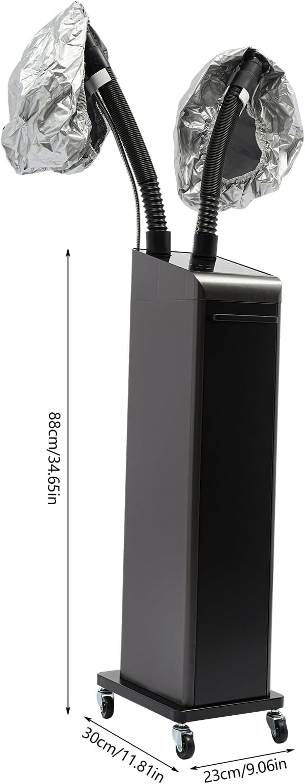 Hair Steamer700W Adjustable Temperature and TimeMulti-Function Standing Hair Steamer with Wheelsfor Hairdressing Salons Barber Shops110V
