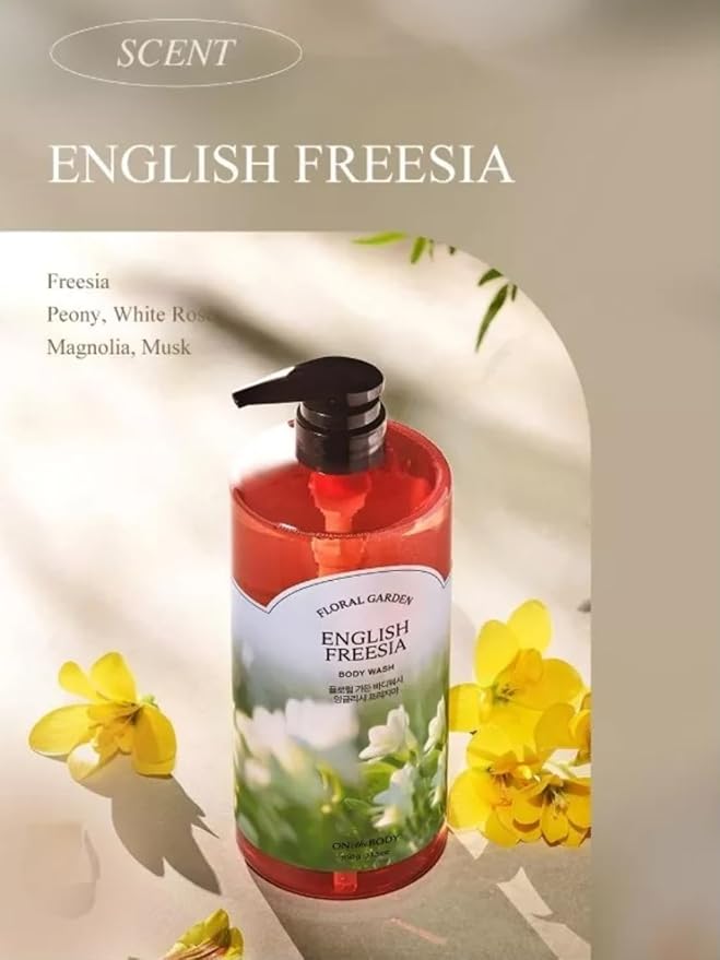 Floral Garden Romantic Jasmine Body Wash 33.5 oz With Pump Dispenser