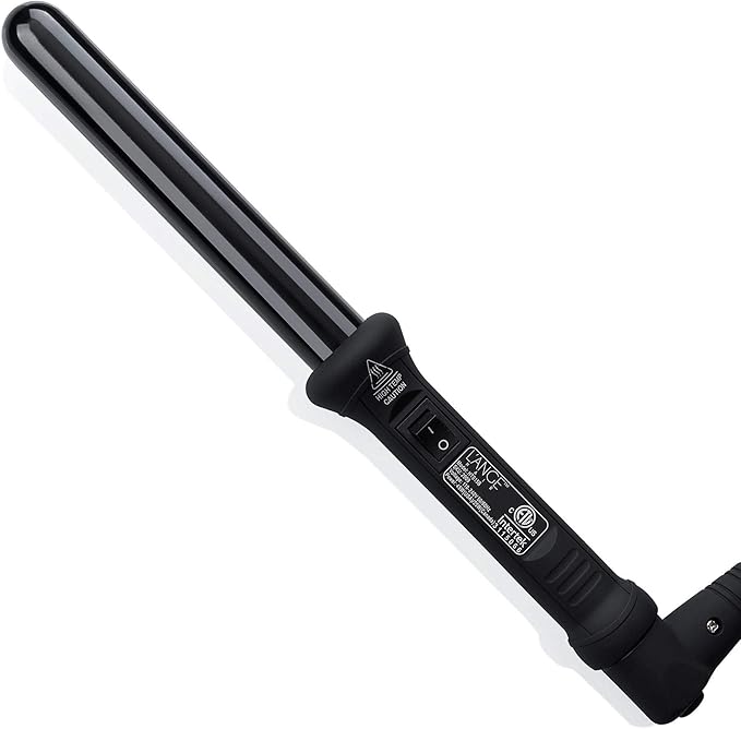 L'ANGE HAIR Ondulé 25 MM Ceramic Curling Wand | Professional Hot Tools Curling Iron 1 Inch | Salon Hair Styling Wands for Beach Waves | Best Hair Curler Wand for Frizz-Free Lasting Curls
