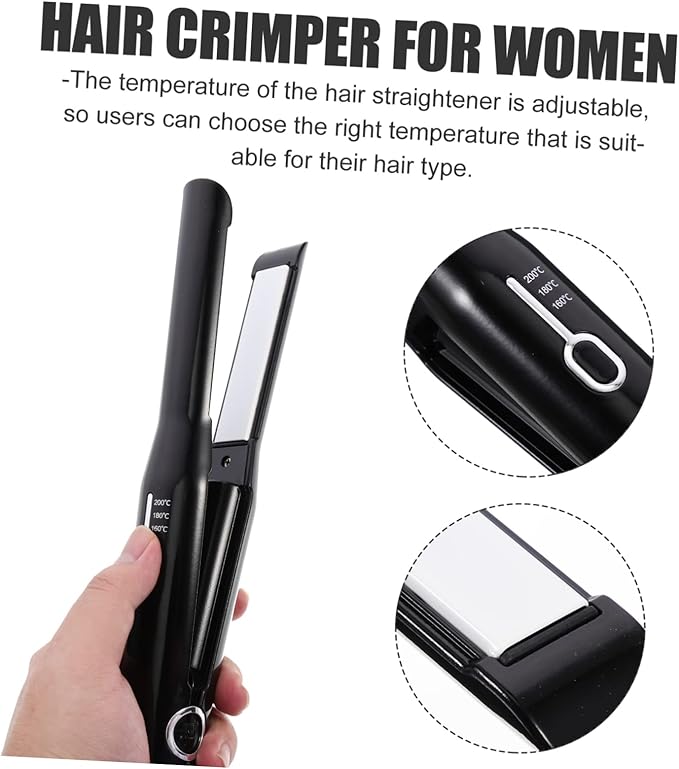 Wireless Hair Curler Straightener Portable Dual Voltage Hair Crimper Styling Tool