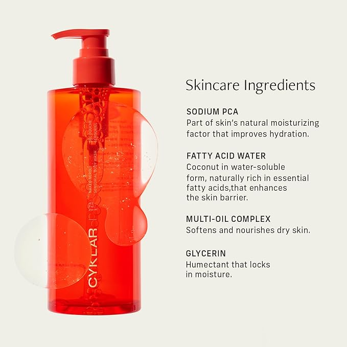 CYKLAR - Nutrient Rich Body Cream - Sensorial Body Wash - Bundle - Naked Neroli Fragrance