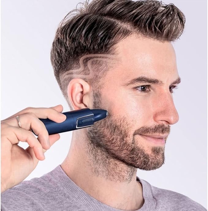 Ear Nose Hair Trimmer for Men Women USB Rechargeable Electric Facial Hair Trimmer with Stainless Steel Blades Professional Waterproof for Nose Ear Eyebrow Beard