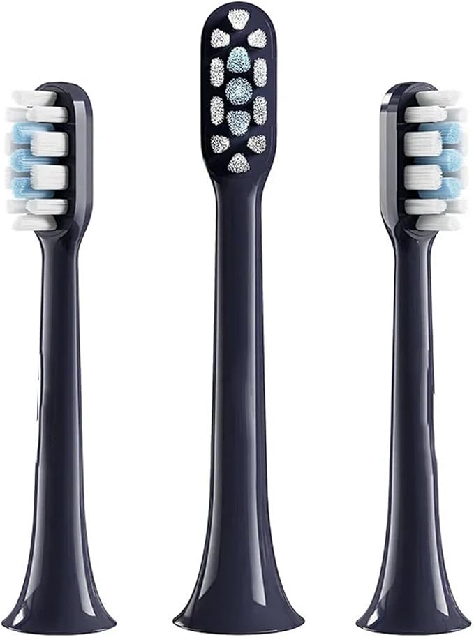 Compatible for Xiaomi Mijia T301 T302 Sonic Smart Electric Toothbrush Head Brush Spare Pack Replacement Parts(3 pcs Blue)