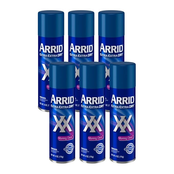 ARRID XX Anti-Perspirant Deodorant Spray Morning Clean 6 oz (Pack of 6)