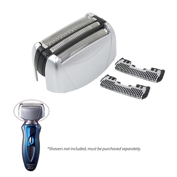 2023 Upgraded WES9020PC Shaver Outer Foil and Inner Blade Set Replacement for Panasonic WES9020PC for Panasonic A-RC4 4-Blade Shaver ES8243ES8249ES8343AES8349S