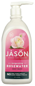 Jason Invigorating Glycerine and Rosewater Body Wash No Parabens 30 Ounce (Pack of 3)