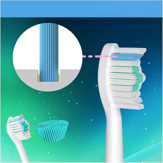 Electric Toothbrush Accessories Brush Head - Compatible for Philips Series 5000/5300/5500/E5000/5700/5750/7000/9000/3000/A4000(2pcs)