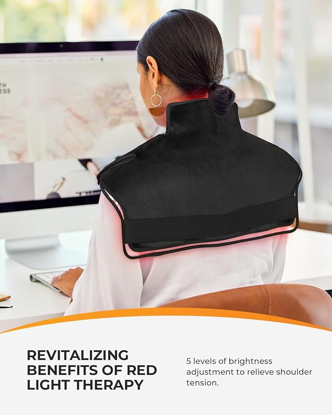 CooCoCo Heating Pad for Neck and Shoulder and Back 23.6 x 17.4 Heat Pad for Back Pain Relief Heated Pad for Body Heated Belt for Upper Back 5 Modes
