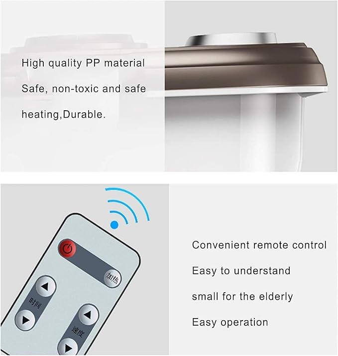 Foot Spa/Bath Massager with Motorized Rollers Shiatsu Massage Shower Heat Temperature Control Timer LED Display Drainage Pipe for Foot Stress Relief