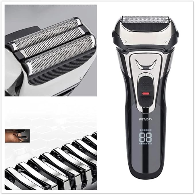Men's Foil Shaver Men's Electric RazorWet/Dry IPX7 Waterproof Electric Shavers Exceptional Comfort