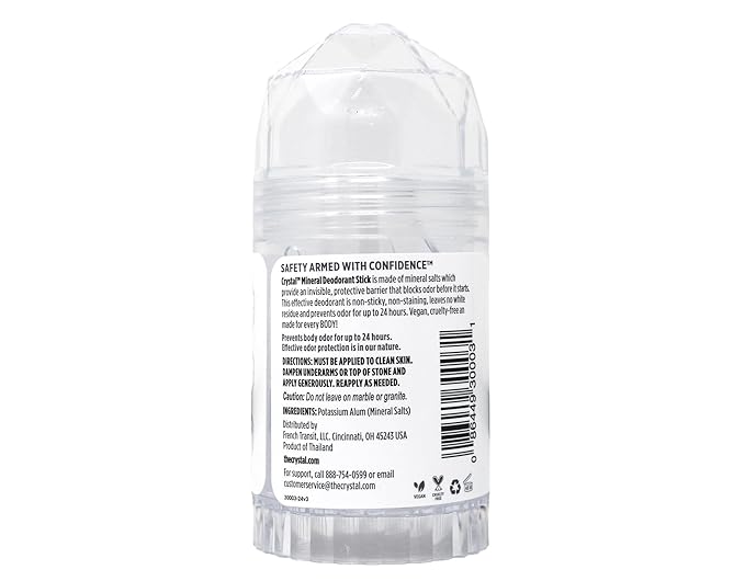 Crystal Body Deodorant Stick 4 Count