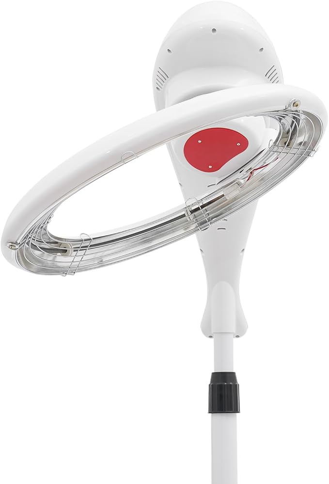 Multifunction Stand Hair Dryer 950W Perm Styling Hair Processor w/LCD &ampTemperature Control 61.81-70.08 Height Adjusted Salon Drying Perming Equipment for Beauty SalonsHair Salons (White)