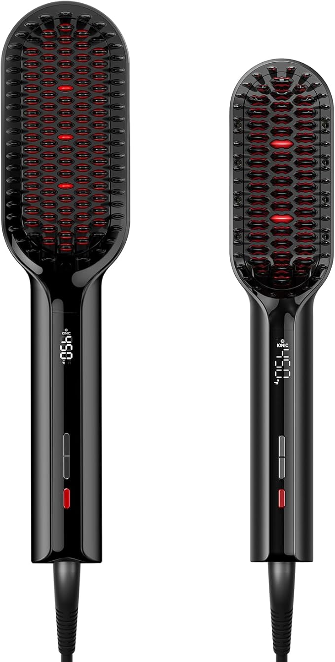 TYMO Ionic Plus Hair Straightener Brush + TYMO Ionic Compact Straightening Brush