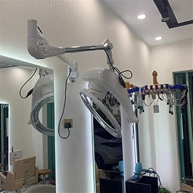 Wall Mounted Adjustable 950W Professional Salon Beauty Orbiting Hair Dryer Hair Color Processor &amp Dryer Accelerator with Swing Arm