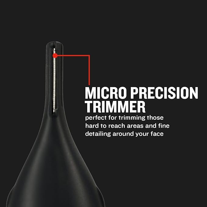 Remington T-Series Nose and Ear Hair Trimmer Detail Kit Nose Hair Trimmer Ears Eyebrows and Facial Hair Vertical and Rotary Trimmer 2 Combs Precision Cutter and Adjustable Comb - NE7000