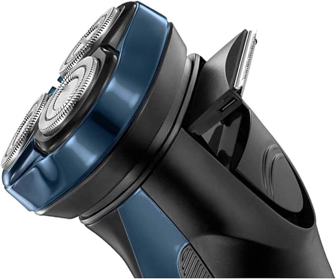 Electric Razor for Men Quick Rechargeable Wet and Dry IPX7 Waterproof Electric ShaverMen’s 3D Rotary Shaving Razor with Pop-up Beard TrimmerLCD Display