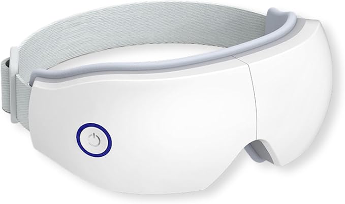 ME JO Eye Massager with Heat and Cooling – Eye Strain Relief – Birthday Gifts Eye Mask for Dry Eyes Sleep &amp Stress Relief for Women Men Mom &amp Dad