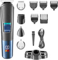 Hair Clippers for Men All in One Rechargeable Beard Hair Trimmer for Men Grooming Kit Electric Shaver Body Trimmer Edge Nose Ear Trimmer Eyebrow