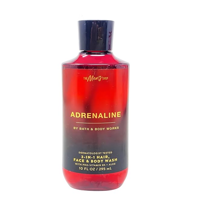 Bath &amp Body Works - 2- Adrenaline - 3-in-1 Hair Face &amp Body Wash with a Cabin Spice Soap