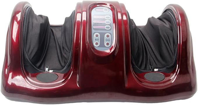 Foot Massager for Foot Ankle Nerve Pain with Remote Control 3 Gears Massage Speed 5 Massage Modes with Remote (Red)