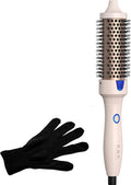 K&ampK Thermal Brush Blowout Express 1.5 Inch Negative Ion Thermal Round Brush Creates Blowout Look Makes Hair Shinier &amp Smoother Dual Voltage Easy to Use