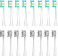 16pcs Replacement Brush HeadsCompatible for Oclean X/Pro/ Z1/ SE F1 One PW01/03/05/07/09 P5 Electric Toothbrush(16 (2 Colors))