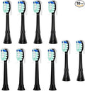 Replacement Toothbrush Heads Compatible with BRUUSH Electric Toothbrush10Pack Black