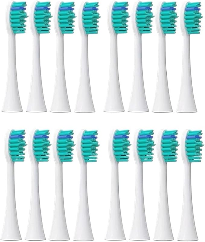 16pcs Toothbrush Brush Head Replacement Compatible for Sonicare HX3/HX6/HX9 Series HX3210/3211/6150/6500/6510/6530/9342/6730(16P4)