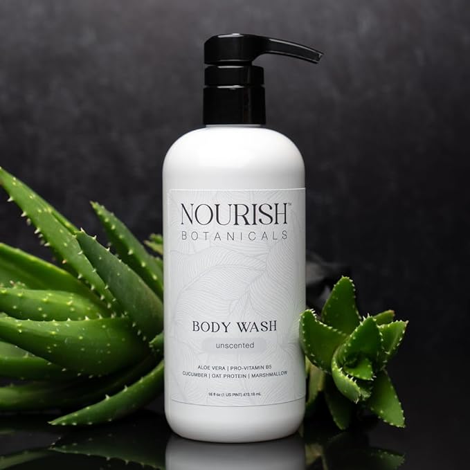 Rustic Strength Nourish Botanicals Aloe Vera Body Wash Unscented 16 oz