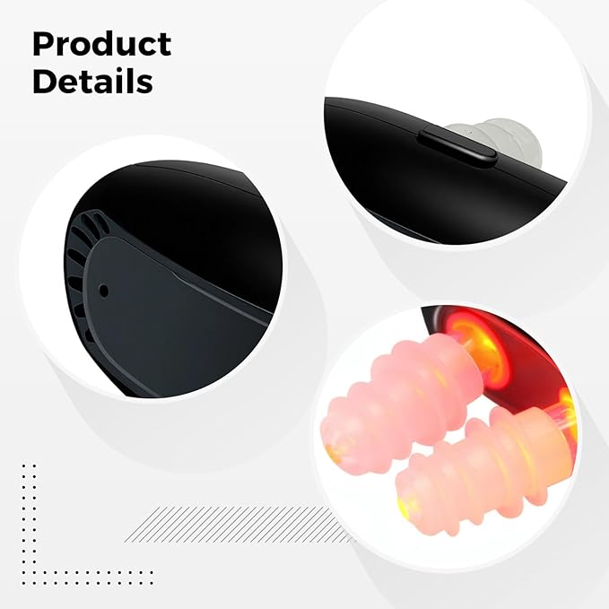 Portable Red Light Therapy Device For Nose Rechargeable Sinus Comfort Tool Allergy Relief Compact Black Design Includes User Guide 2 X 1 X 1.6 In